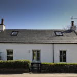 white cottage house