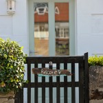 Wooden gate entrance